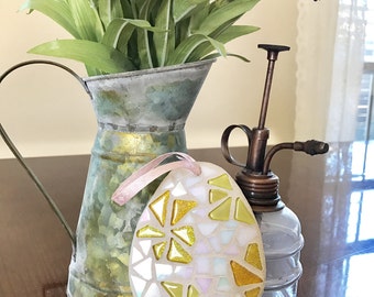 Easter Egg, Stained Glass Mosaic Easter Egg, Stained Glass Mosaic Easter Ornament, Easter Gift, Easter Decor, Mother's Day Gift, Mosiac Egg