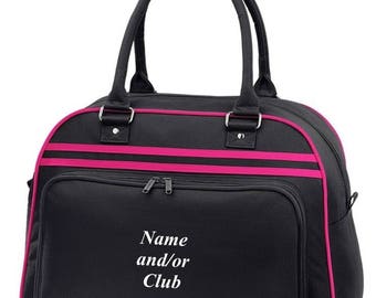 PERSONALISED RETRO Bowls Bag Bowling Printed with Club and/or Name Custom Customised