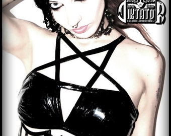 Pentagram with nude women, cum explosion in mouth gif