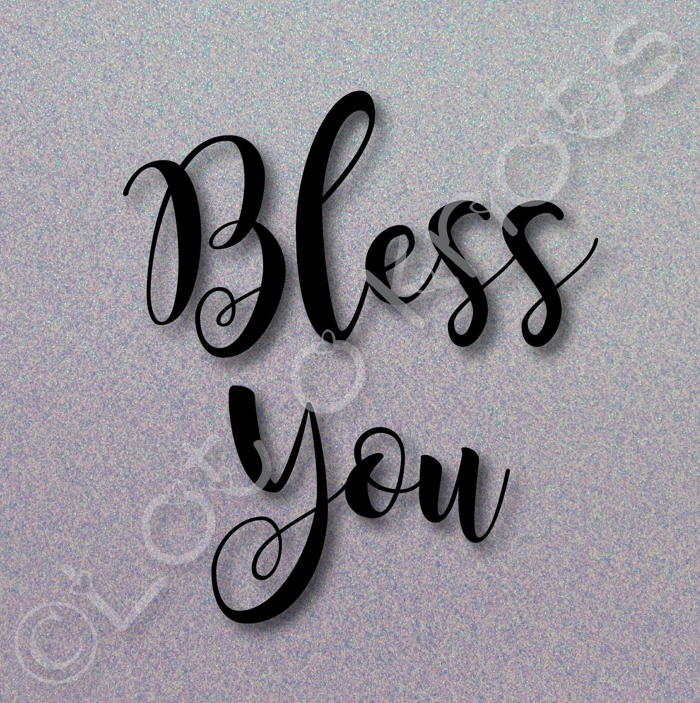 Download Bless You svg dxf jpg & pdf files included Cutting