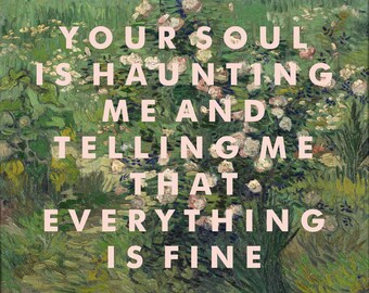 Lana Del Rey Lyrics Print, music poster, wall art, fine art, song lyrics, Dark Paradise, Van Gogh, Vintage Style, Born to Die , 8x10 print,