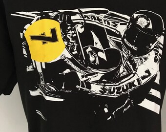 Barry Sheene No7 black tshirt