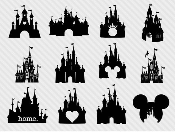 Download Disney castle svg bundle, disney castle clipart, castle ...