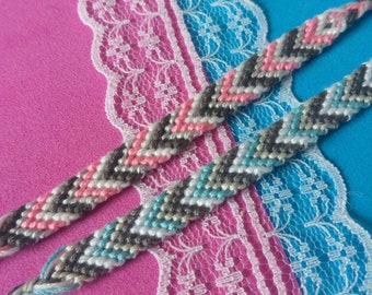 Demigirl demiboy genderqueer pride flag lgbt queer trans transgender LGBTQ non-binary friendship bracelet