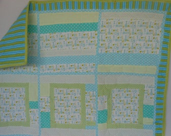 I Love Mommy and I Love Daddy Baby Quilt