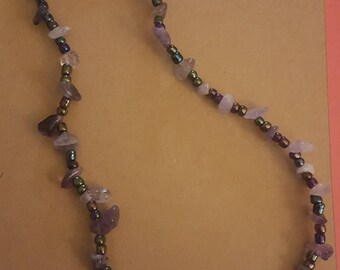 Purple Rocks Necklace