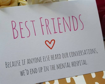 Funny Best Friend Card