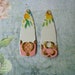 Tin Findings, Tin, Findings, Focals, Drops, Vintage tin, Floral tin, Recycled tin, Tin charms Reclaimed tin, Tin earrings, Tin jewelry