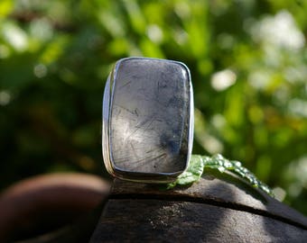 Tourmalated quartz ring size 56 or US 7.5
