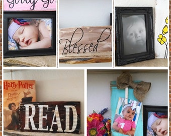 Rustic grab Bag of home decor, 3 item grab bag, home decor grab bag, photo prop grab bag, decorating grab bag, christian art grab bag,