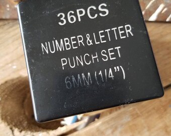 Punch set/letter number punch set/letters/numbers/steel punch set