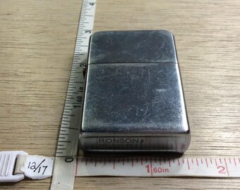 Vintage Ronson Wind II Cigarette Lighter Sparks Used