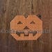 Pumpkin Jack O Lantern Plastic Canvas Cut Out Plastic Canvas Halloween Pumpkin for Needlepoint Pumpkin