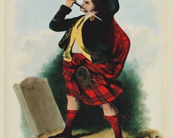 Clan MacGregor Scottish Highlander ~ Traditional Tartan and Arms ~ MacGregor Surname ~ MacGregor Genealogy ~ Scotland History