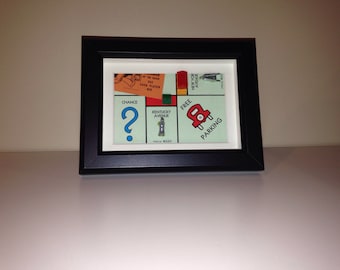 Monopoly Shadowbox Art - Small, Landscape Orientation