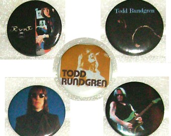 TODD RUNDGREN buttons/pins!! - sets of 5
