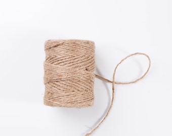 Jute Twine 100 feet | Natural Jute Twine | Home & Garden Supply | Decorative Twine | Wedding Decor | Rustic Home Decor | Rustic Wedding