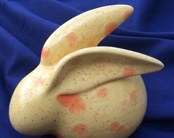 Baby Hareball Bunny in 'Citrus Splash' glaze
