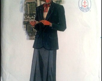 Butterick 6828 Misses' Jacket, Skirt And Blouse Size 10 Bust 32.5" UNCUT