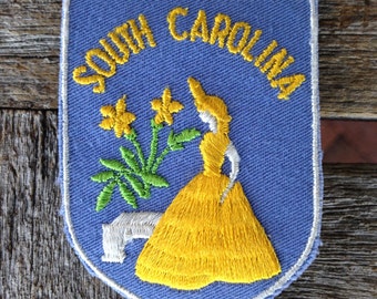 South Carolina Vintage Souvenir Travel Patch from Voyager