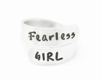 Fearless GIRL ring jewelry girl power accessory