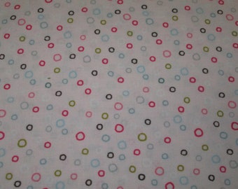 Cotton fabric, white, round, Fabric Cotton round/crafts
