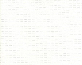 White Christmas White Gold Little Dots 1654 19M by Brigitte Heitland of Zen Chic for Moda