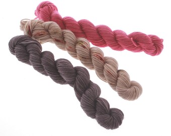3 Mini skeins - HOLLY tot 60g 180