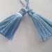 4 Pieces of Short Silk Tassel - Number 30 Sky Blue
