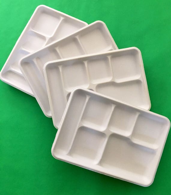 Divided Paper Plate Trays & Disposable Tv Dinner Trays