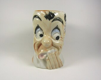 Vintage Character Mug with Dog Handle Japan