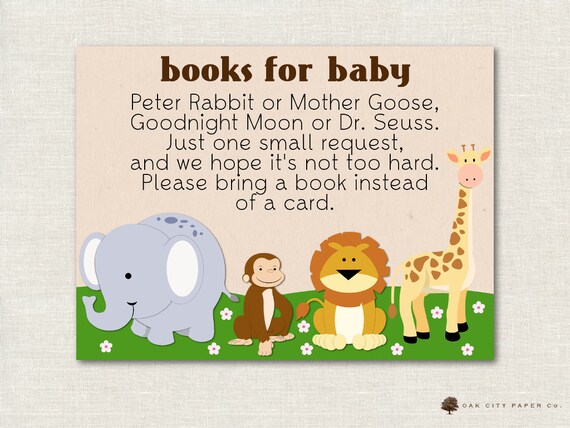 Safari Animal Books for Baby Jungle Bring a Book Instead of