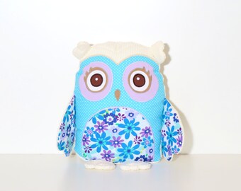 Organic Owl Pillow, Handmade, Custom Baby Owl Pillow