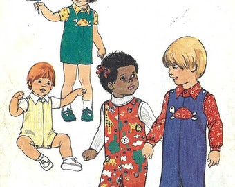 PATTERN Simplicity 7322 Toddler Romper Jumpsuit and shirt Size 3 Vintage (uncut)