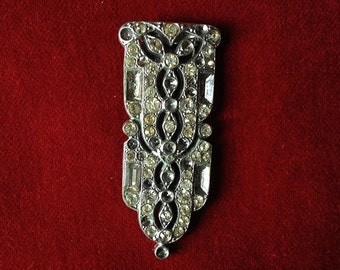 Antique french Art Deco dress clip