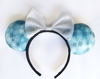 Glitter Snowflake Minnie Ears