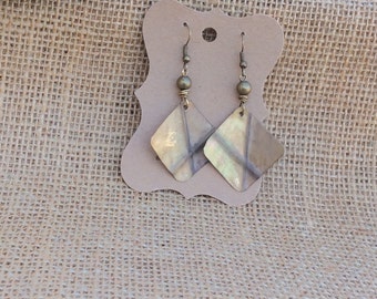 Curved Brass Form Fold Earrings, Fold Form Earrings, Boho Style Earrings