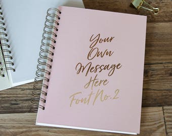 Personalized Journal, Your Own Words Journal, Custom Notebook, Personalised Travel Notebook, Personalized Notebook, Personalised Journal