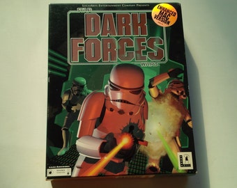 Star Wars Dark Forces amélioré Mac Version Apple Macintosh Retail grosse boîte CD-ROM 1994 jeu Lucasarts vidéo
