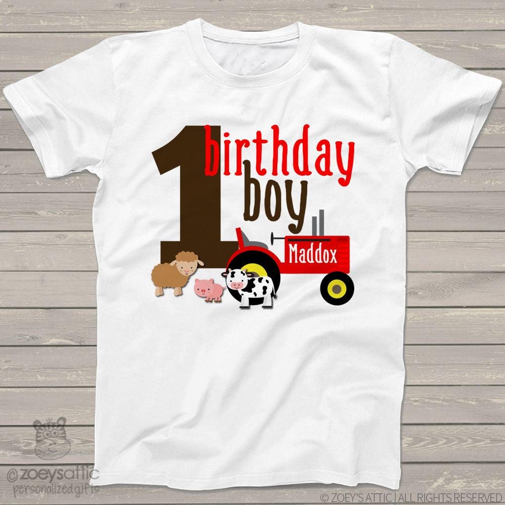 Boys Birthday on the Farm- Old McDonald Themed Boys Short Set main image 1