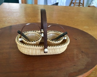 Nantucket Lightship Style Salt and Pepper Baskets