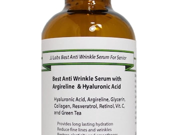 Senior Best Anti Wrinkles Serum with Argireline & Hyaluronic Acid 2.3 oz