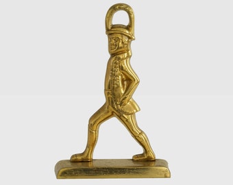 hessian soldier brass doorstop, williamsbur restoration max rieg doorstop, geddy foundation brass soldier doorstop, original hessian soldier
