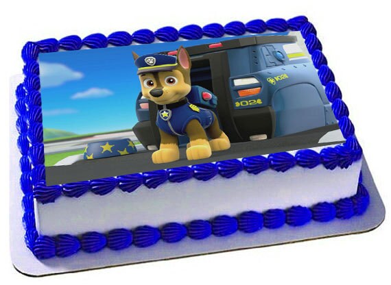 Chase Cake Topper Paw Patrol Birthday Party Paw Patrol