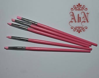 Colour Shaper - Size #0 - WHITE SOFT - Clay Shapers Set - Silicon Brushes - Green Stuff Tool