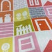 1/2 Yard (18 inches) of Build a House in Pink from House & Garden by Cloud 9