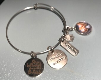 Wonder Woman Bangle, "She Believed She Could, So She Did"