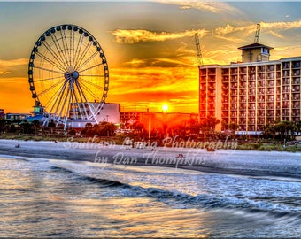 Sunset, Pier 14, SkyWheel, Myrtle Beach, South Carolina