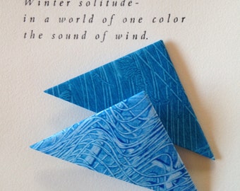Origami Page Corner Bookmarks-Blue & Teal