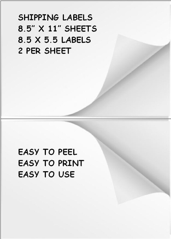 shipping labels 2 per page